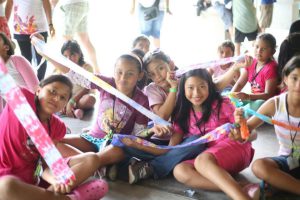 Tie-Dye Banner At Art Camp