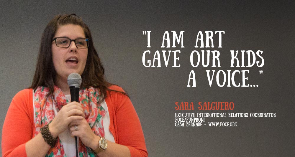 "I AM ART gave our kids a voice ..." - Sara Salguero